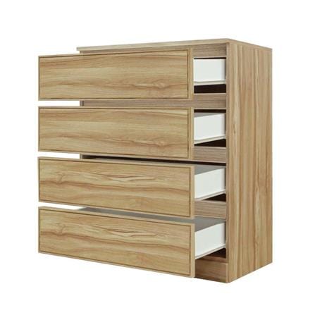 CHEST OF 4 DRAWERS BURO ANTARES LC80 DW AROMA OAK [EXCLUSIVE FROM HOMEPRO THAILAND]