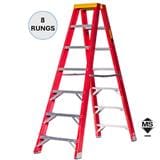 EVERLAST 8" DOUBLE SIDED FIBERGLASS  LADDER (150kg) (SIRIM)