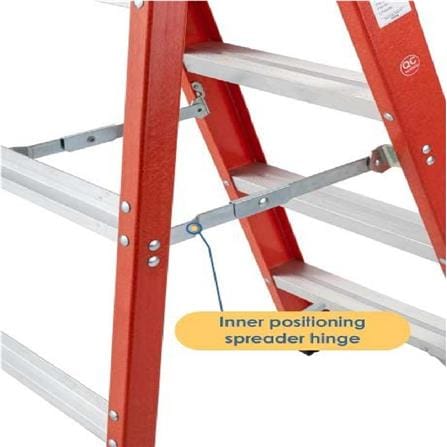EVERLAST 8" DOUBLE SIDED FIBERGLASS  LADDER (150kg) (SIRIM)
