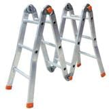 EVERLAST 12" MULTIPURPOSE FOLDING ALUMINIUM LADDER (150KG)