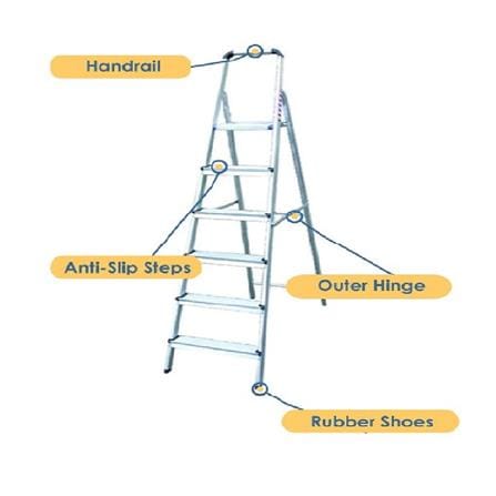 EVERLAST 7" PLATFORM LADDER EZ07 (125kg) (SIRIM)