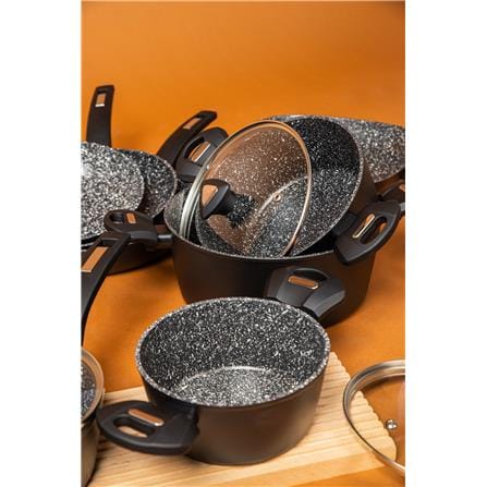 CS KOCHSYSTEME MARBURG NON STICK CASSEROLE WITH LID 24CM CSCSR24068