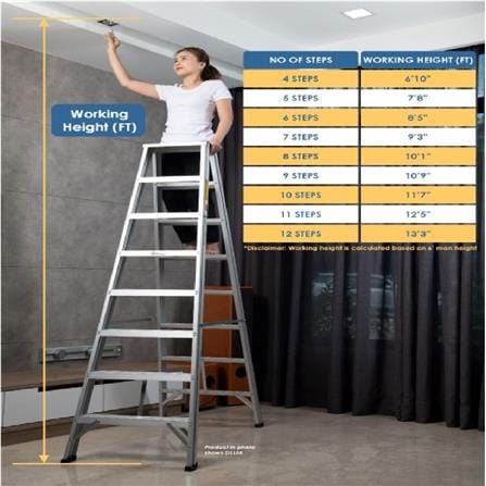 EVERLAST 7" HEAVY DUTY CERTIFIED LADDER (150kg) (SIRIM)