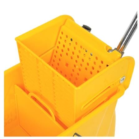 MOP WRINGER BUCKET WITH CASTERS ACCO 21L YELLOW