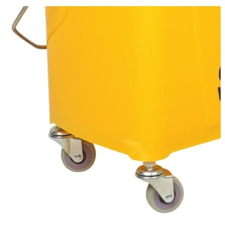 MOP WRINGER BUCKET WITH CASTERS ACCO 21L YELLOW
