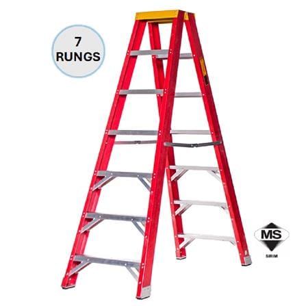 EVERLAST 7" DOUBLE SIDED FIBERGLASS  LADDER (150kg) (SIRIM)