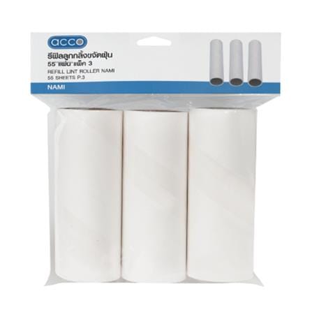 LINT ROLLER REFILL ACCO NAMI 55-SHEET 3PCS