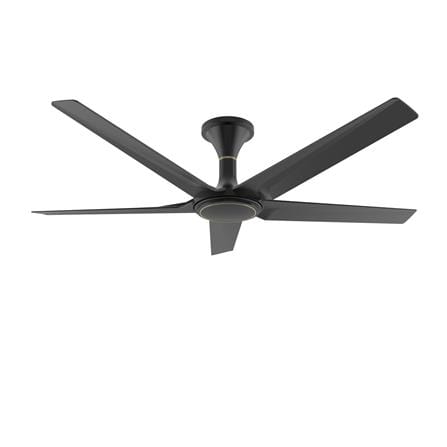 RUBINE CEILING FAN TRAPITO 5BLADE MATTE BLACK 56INCH