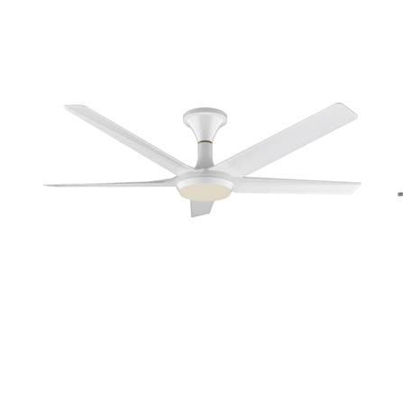 RUBINE CEILING FAN TRAPITO LED 5BLADE MATTE WHITE 56INCH