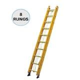 EVERLAST 8" FIBREGLASS DBL EXTENSION LADDER (150kg) (SIRIM)