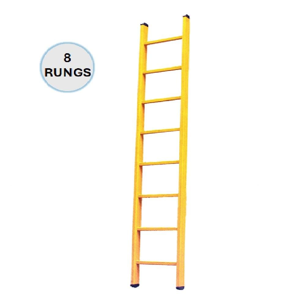 EVERLAST 8" FULL FIBREGLASS SINGLE LADDER (150kg) (SIRIM)
