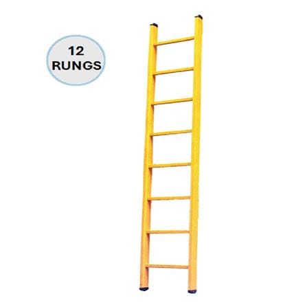 EVERLAST 12" FULL FIBREGLASS SINGLE LADDER (150kg) (SIRIM)