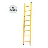 EVERLAST 10" FULL FIBREGLASS SINGLE LADDER (150kg) (SIRIM)