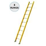 EVERLAST 8" FIBREGLASS SINGLE POLE LADDER (125kg) (SIRIM)
