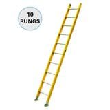EVERLAST 10" FIBREGLASS SINGLE POLE LADDER (150kg) (SIRIM)