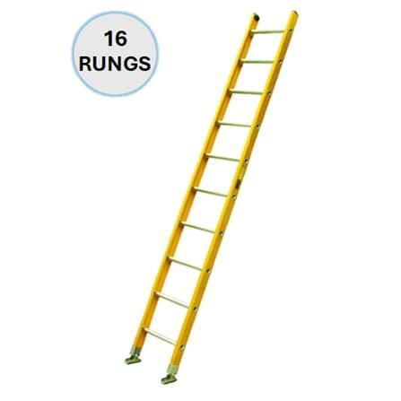 EVERLAST 16" FIBREGLASS SINGLE POLE LADDER (150kg) (SIRIM)
