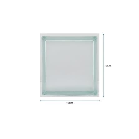 CHANG KAEW CLEAR GLASS BLOCK SIZE 19X19X8CM TANGERINE
