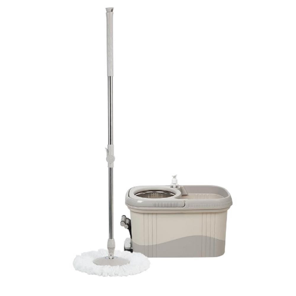 SPIN MOP AND BUCKET WITH PEDAL 10L ACCO META BEIGE