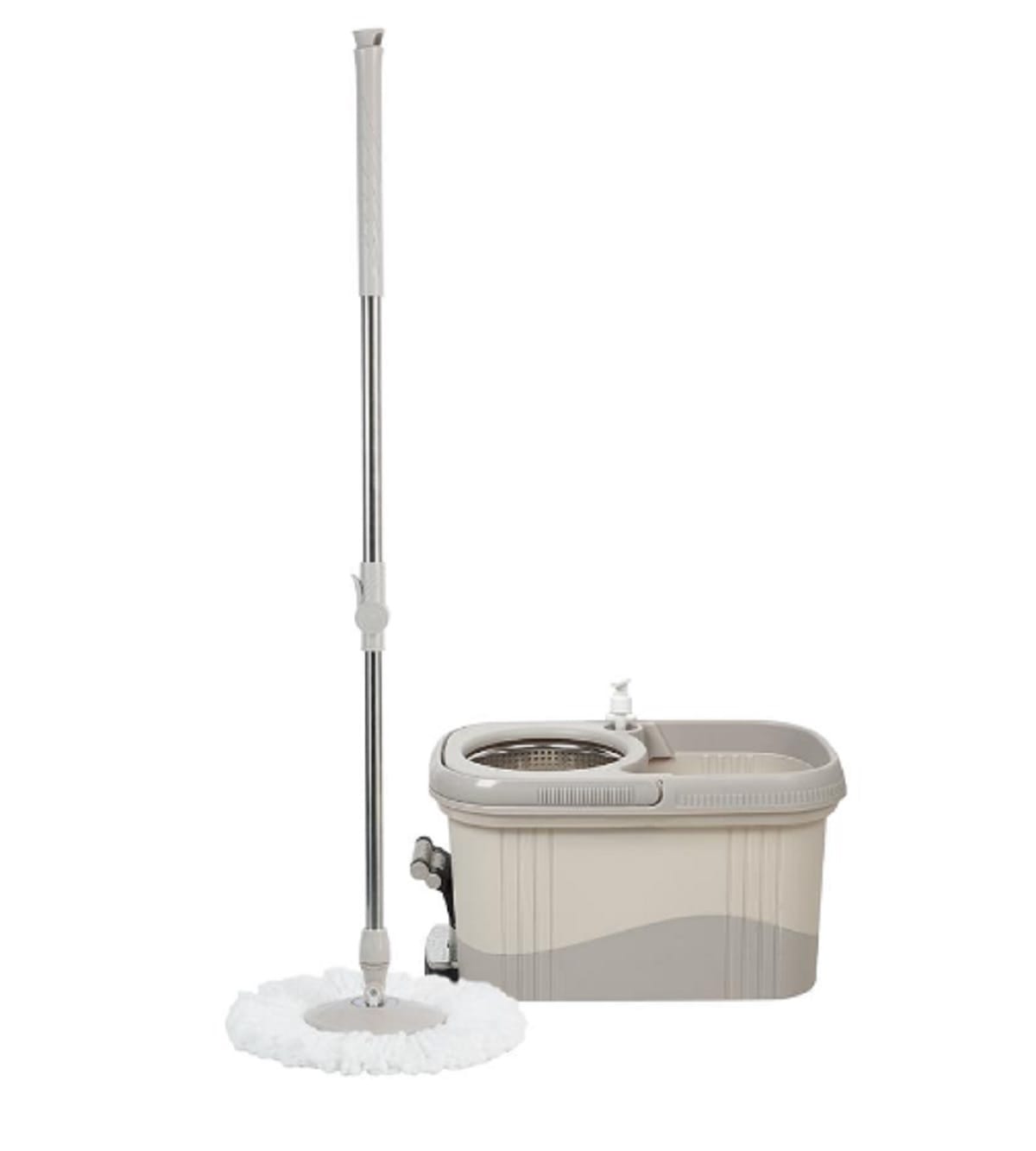 SPIN MOP AND BUCKET WITH PEDAL 10L ACCO META BEIGE