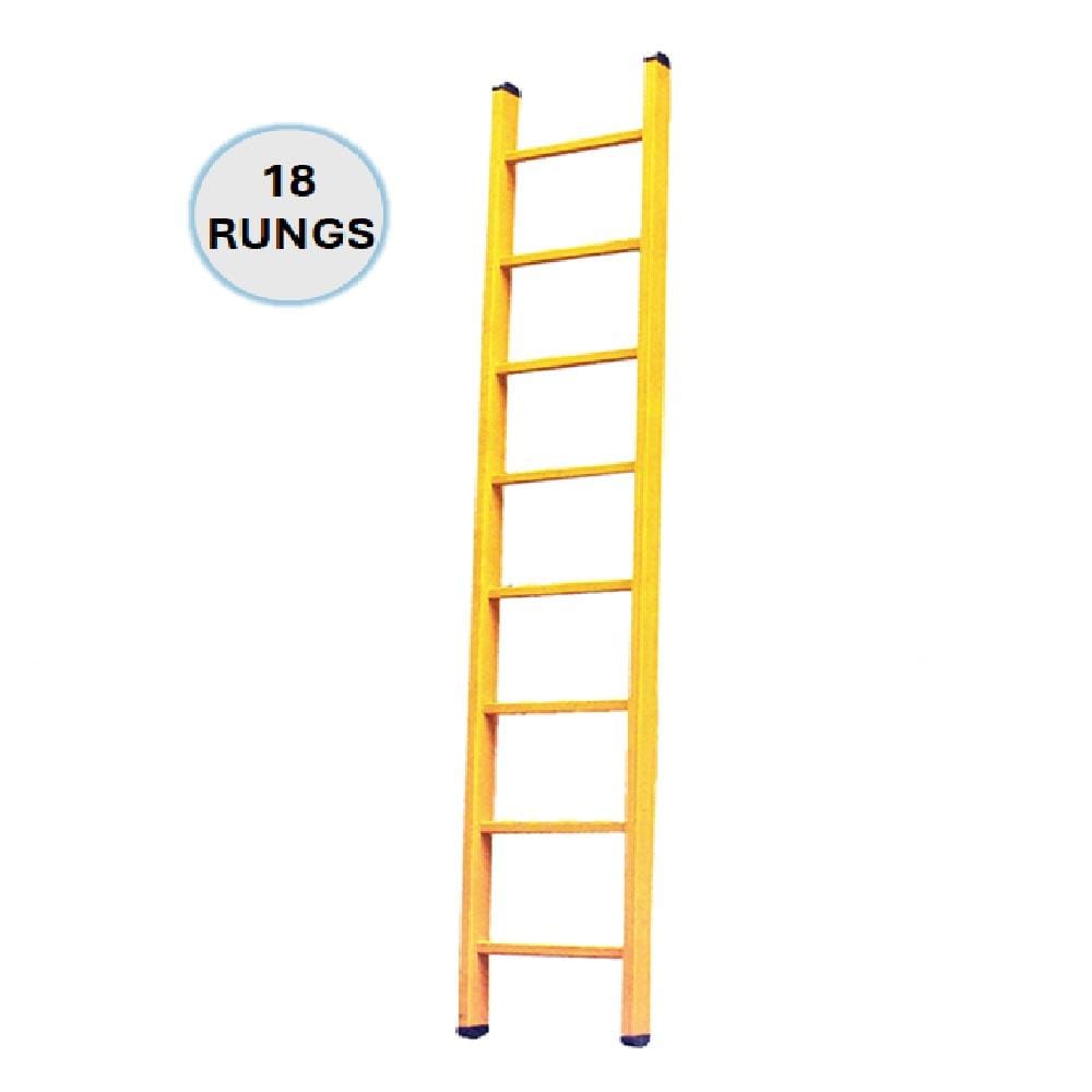EVERLAST 18" FULL FIBREGLASS SINGLE LADDER (150kg) (SIRIM)