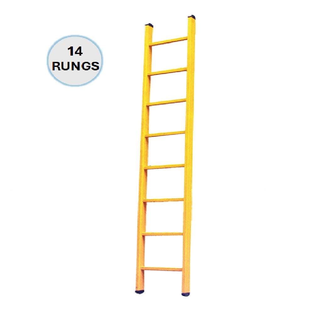 EVERLAST 14" FULL FIBREGLASS SINGLE LADDER (150kg) (SIRIM)