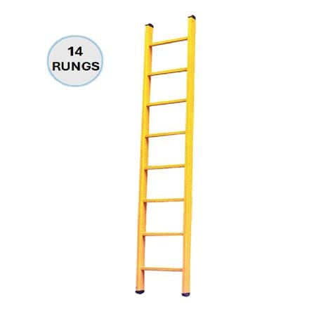 EVERLAST 14" FULL FIBREGLASS SINGLE LADDER (150kg) (SIRIM)