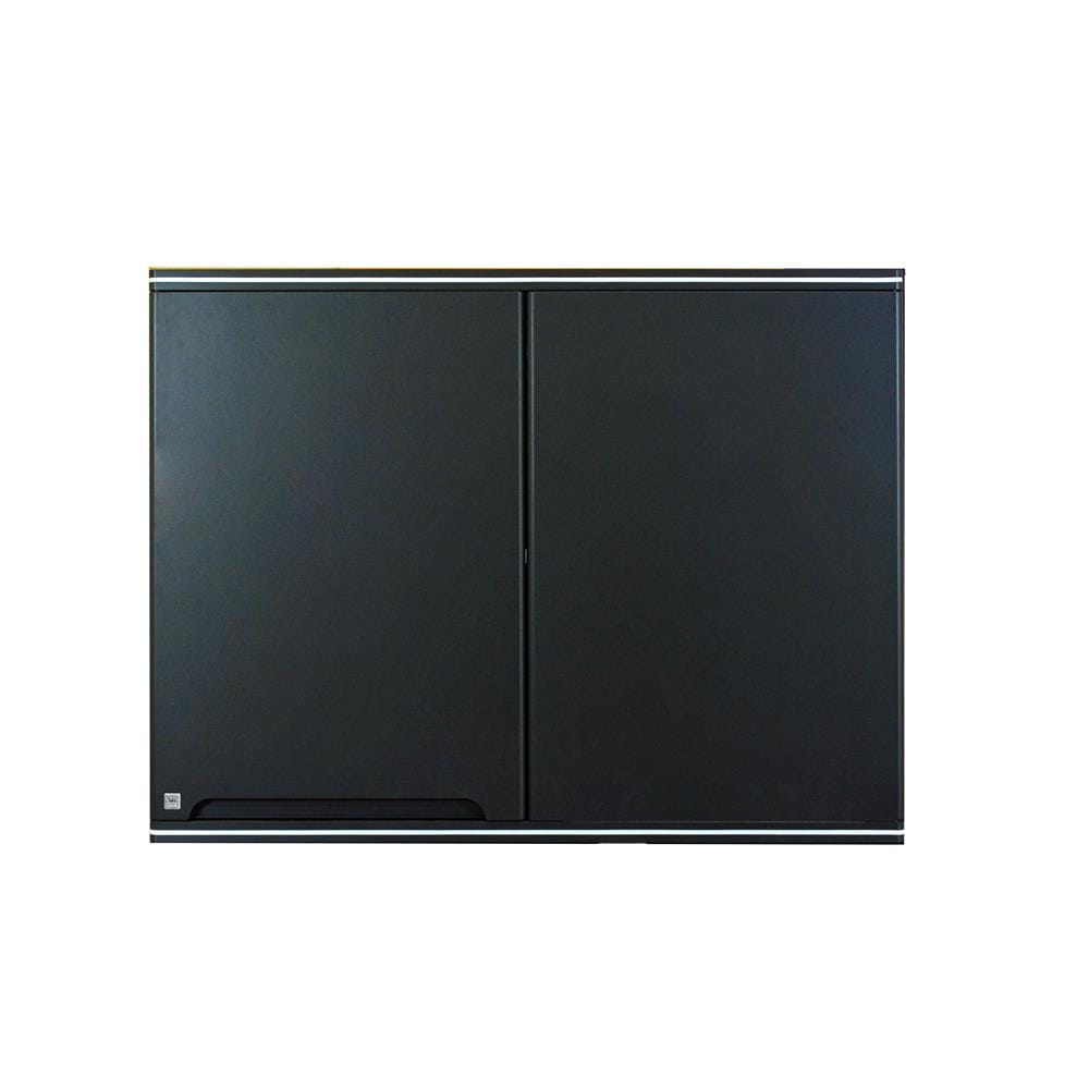 KING CORNER HANG CABINET CURVE GREY 90CM