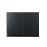 KING CORNER HANG CABINET CURVE GREY 90CM