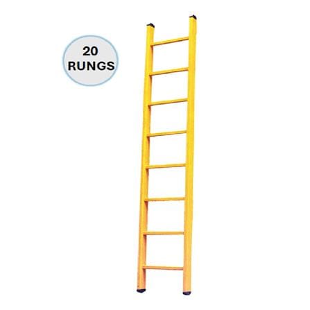 EVERLAST 20" FULL FIBREGLASS SINGLE LADDER (150kg) (SIRIM)