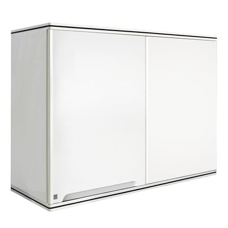 KING CORNER HANG CABINET CURVE WHITE 90X34.5X68CM