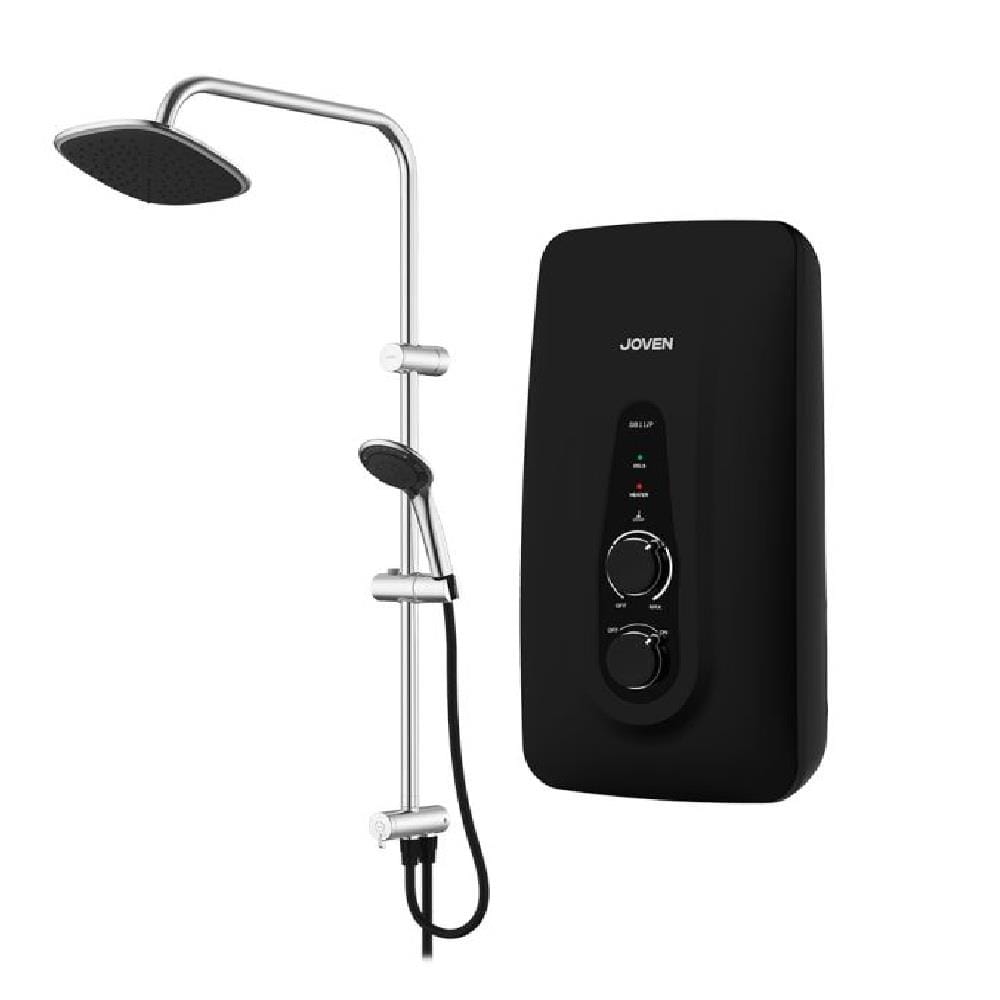 JOVEN SHOWER HEATER DC PUMP WITH RAIN SHOWER SB11iP BLACK