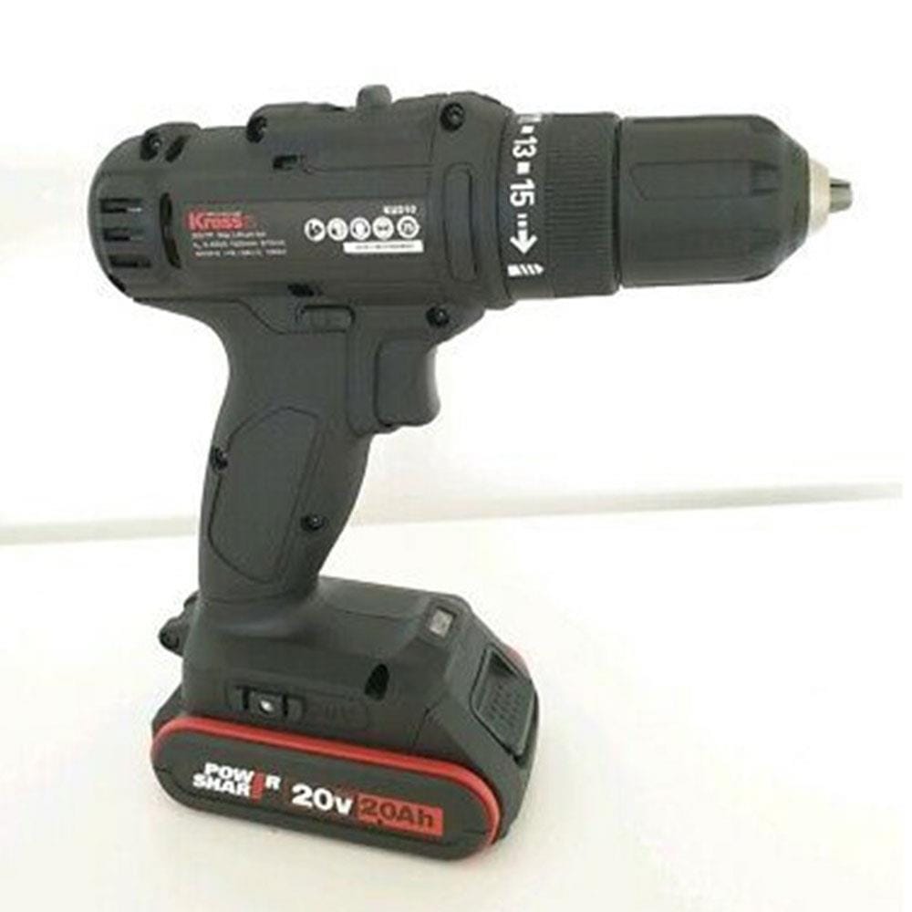 KRESS HAND DRILL DRIVER CORDLESS KU210 20V BLACK