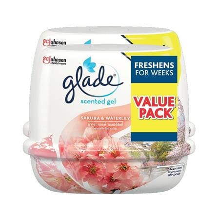 SCENTED GEL GLADE 180G TWIN PACK SAKURA