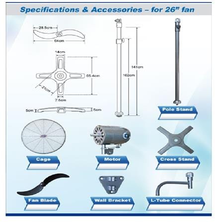 INDUSTRIAL FAN (STAND TYPE) ISF-26 AMAN