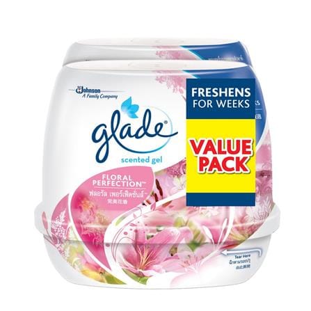 SCENTED GEL GLADE 180G TWIN PACK FLORAL