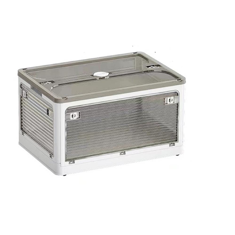 FOLDABLE STORAGE BOX 28L 40.5X29X24CM COSSY+ 9005 WHITE/CLEAR