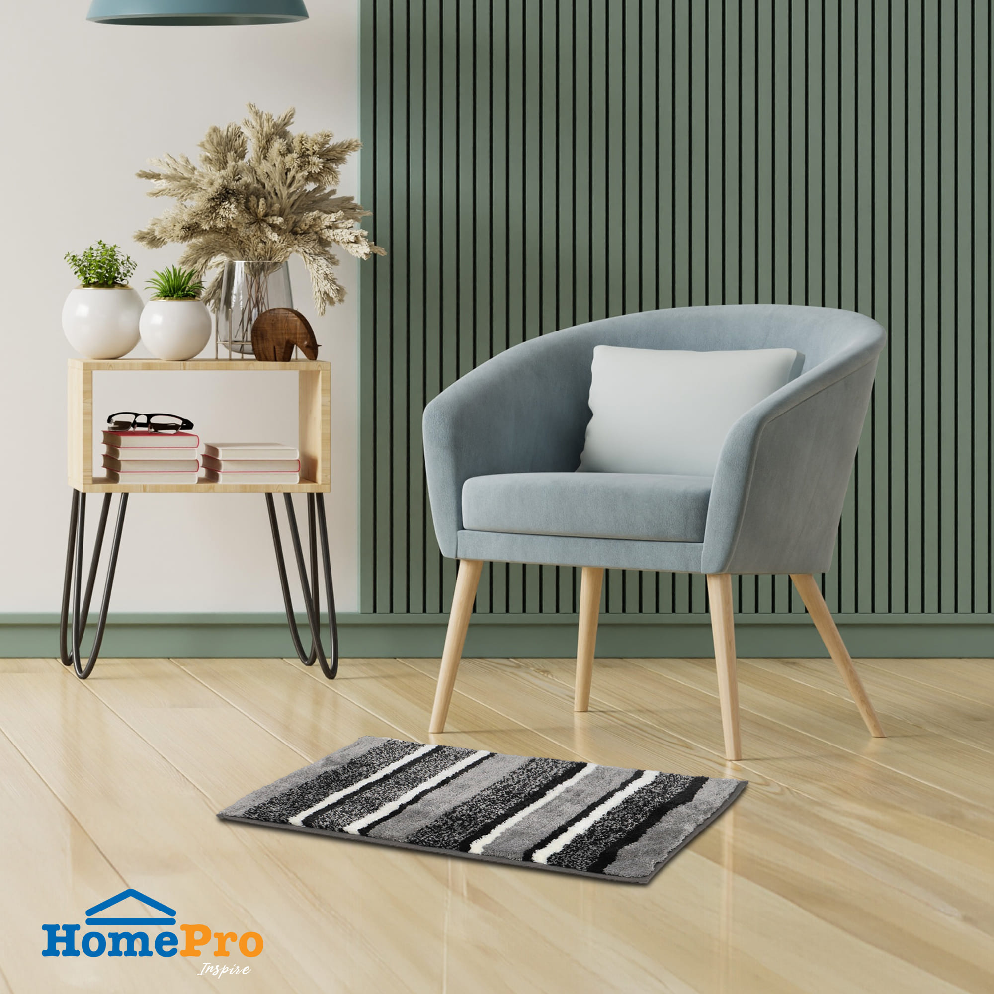 HLS RUG NEO 45X70CM GRAY