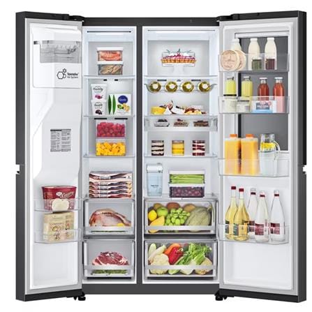 LG SIDE BY SIDE REFRIGERATOR GC-X257CQES 674L MATTE BLACK