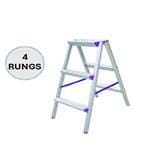 EVERLAST DOUBLE ELEGANT LADDER 4" RUNG (150kg) (SIRIM)