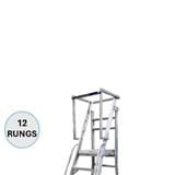 EVERLAST WAREHOUSE STEP LADDER 12" RUNGS (150KG) (SIRIM)