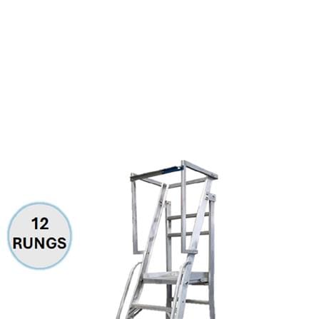 EVERLAST WAREHOUSE STEP LADDER 12" RUNGS (150KG) (SIRIM)