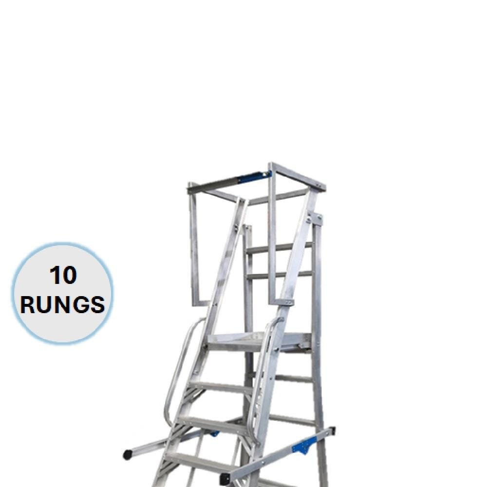 EVERLAST WAREHOUSE STEP LADDER 10" RUNGS (150KG) (SIRIM)