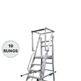 EVERLAST WAREHOUSE STEP LADDER 10" RUNGS (150KG) (SIRIM)