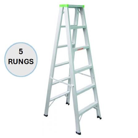EVERLAST LIGHT DUTY DOUBLE SIDED LADDER 5" RUNGS (80KG)