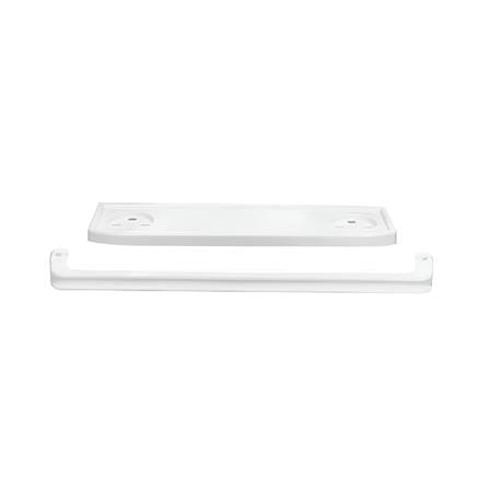 BATH TIME PLASTIC SQUARE MIRROR 14917 SET 3PCS WHITE