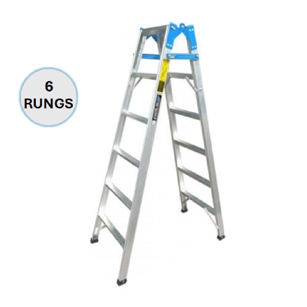 EVERLAST A-I FRAME DUAL PURPOSE LADDER 6" RUNGS (120KG)