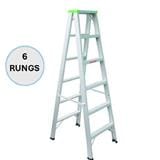 EVERLAST LIGHT DUTY DOUBLE SIDED LADDER 6" RUNGS  (80KG)
