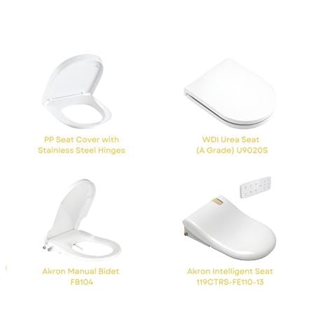 AKRON 1P WATER CLOSET TOILET WCO-764-S 6/3L WHITE