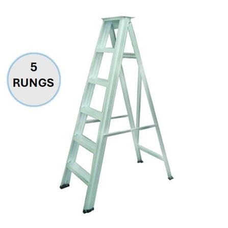 EVERLAST LIGHT DUTY SINGLE SIDED LADDER 5" RUNGS (80KG)