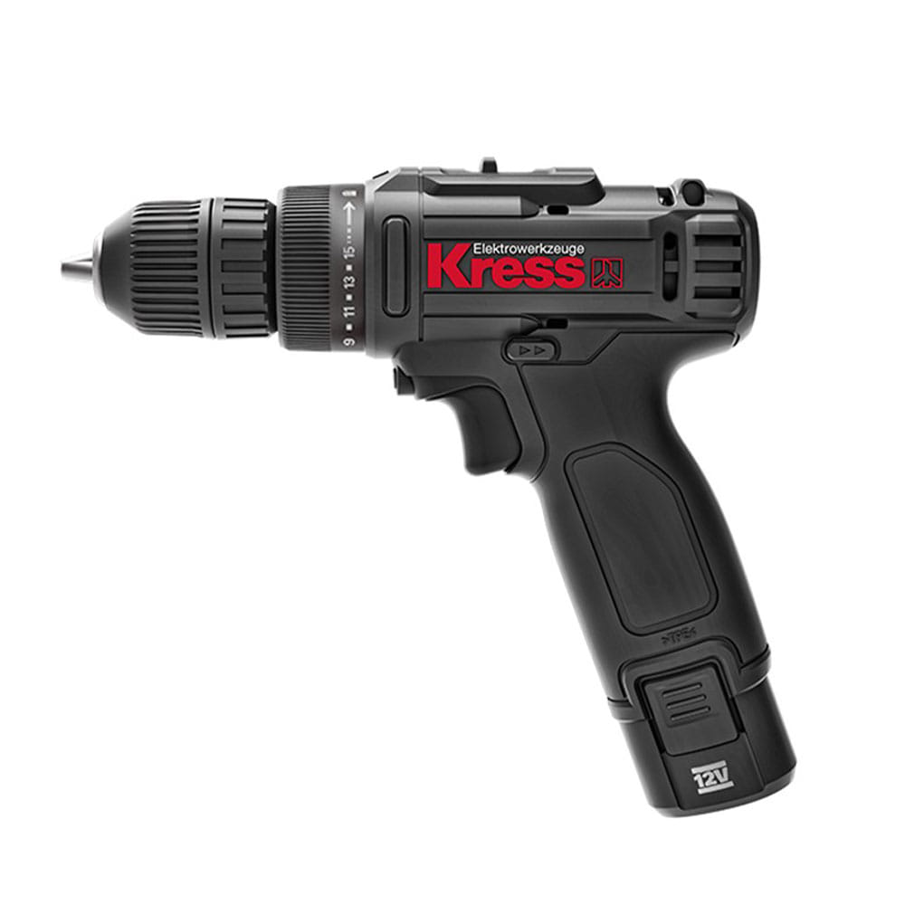 KRESS HAND DRILL DRIVER CORDLESS KU200 12V BLACK